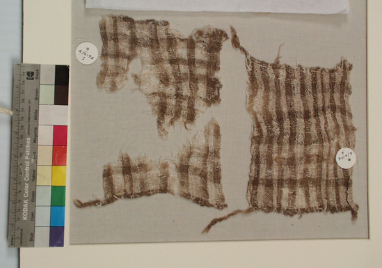 Hearst Museum object 1 of 5 titled Textile, accession number 4-6194e, no description available.