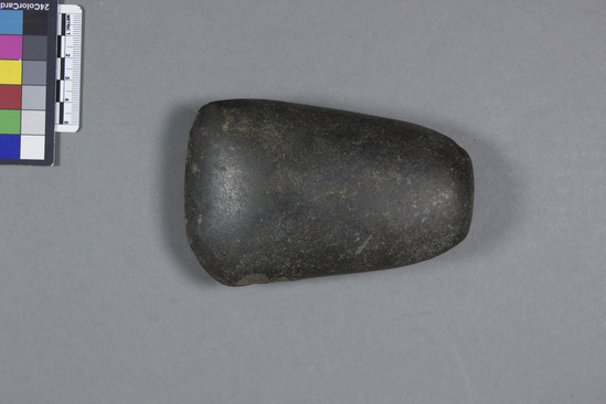 Hearst Museum object titled Adze blade, accession number 11-14617, described as Stone adze