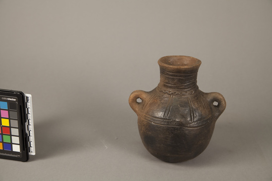 Hearst Museum object titled Vessel, accession number 5-4697, described as pottery vessel for storing and serving liquids