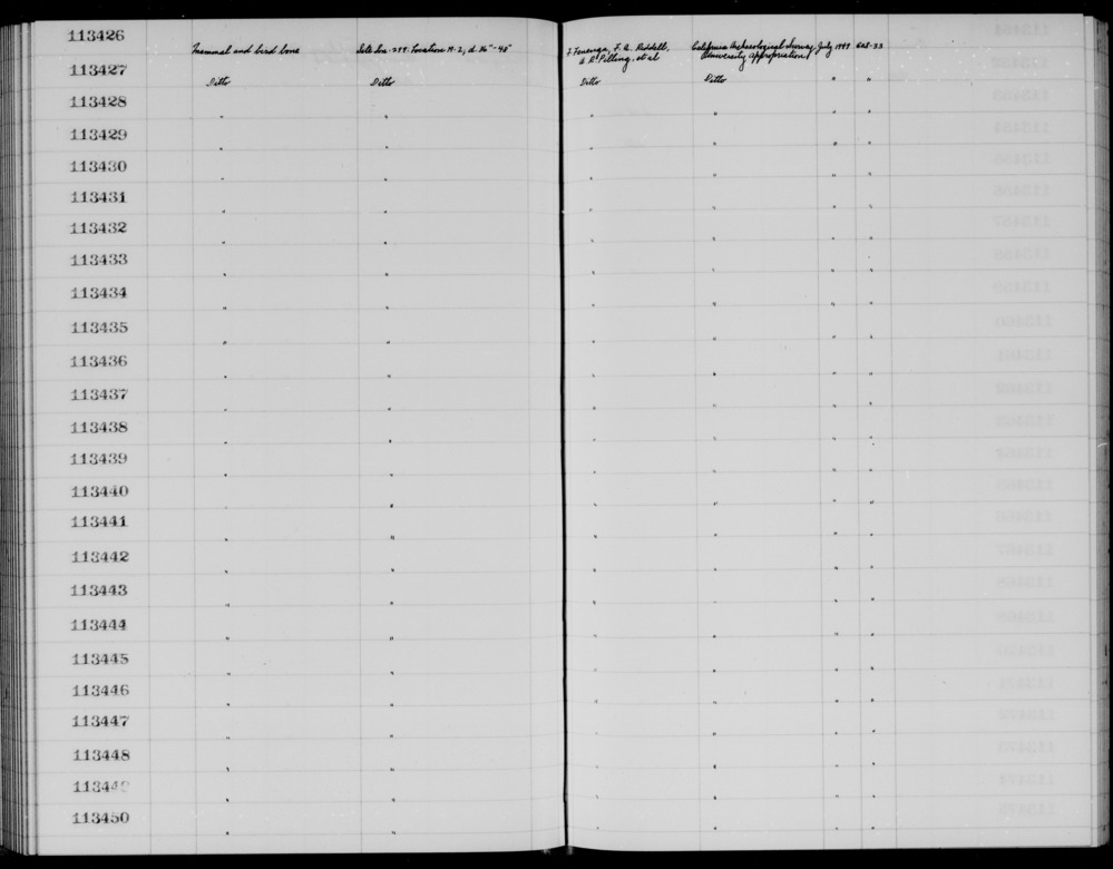 Documentation associated with Hearst Museum object titled Faunal remains, accession number 1-113434, described as Mammal and bird.