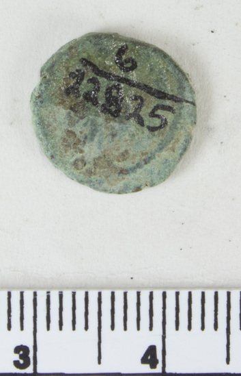 Hearst Museum object titled Coin: æ, accession number 6-22825, described as Small copper coin.