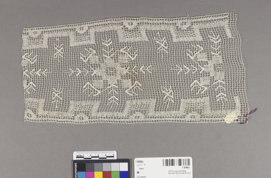 Hearst Museum object titled Lace, accession number 7-6966c, no description available.