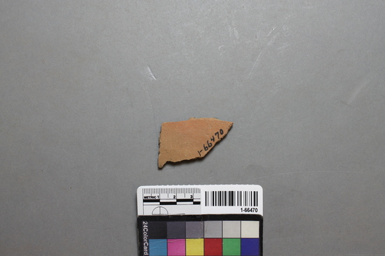 Hearst Museum object titled Potsherd, accession number 1-66470, described as Blythe Red.