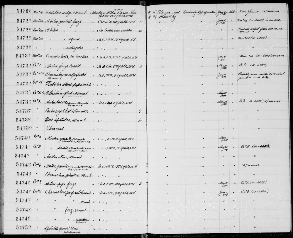 Documentation associated with Hearst Museum object titled Charmstone, accession number 1-54747, described as Perforated charmstone Notice: Image restricted due to its potentially sensitive nature. Contact Museum to request access.