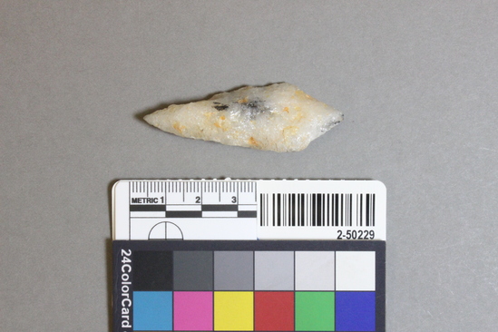 Hearst Museum object titled Projectile point, accession number 2-50229, described as Projectile point