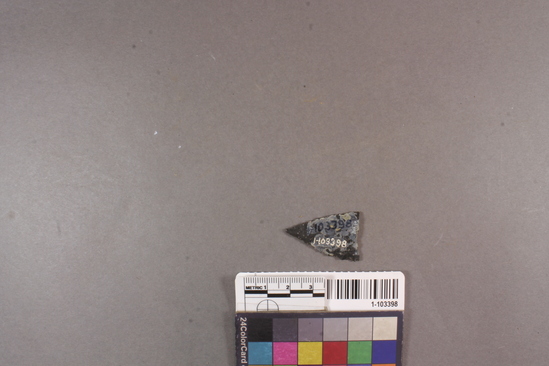 Hearst Museum object titled Projectile point, accession number 1-103398, described as Projectile point