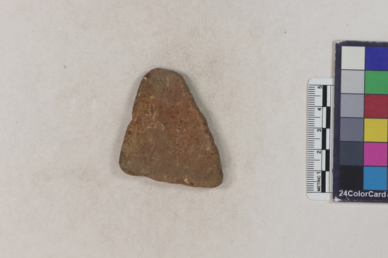 Hearst Museum object 23 of 160 titled Potsherd, accession number 16-8191, described as Potsherd: rims Section of Manta on beach currently inhabited. Numbers  8111 to 8194 are sherds picked up on beach at low tide.