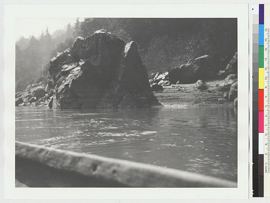 Hearst Museum object titled Black-and-white negative, accession number 15-1283, described as Rocks