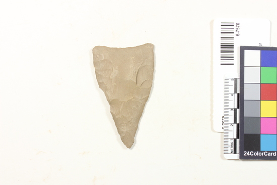 Hearst Museum object titled Spear point, accession number 6-7570, described as Flint spear point