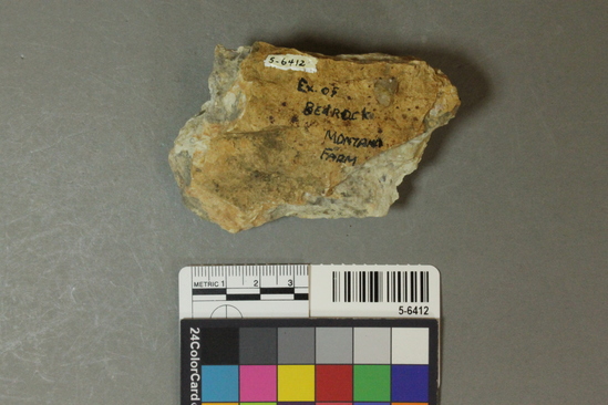 Hearst Museum object titled Breccia, accession number 5-6412, described as Example of bedrock