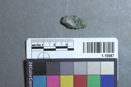 Hearst Museum object 24 of 28 titled Points, accession number 1-16987, described as Chipped points of flint, chert, etc.