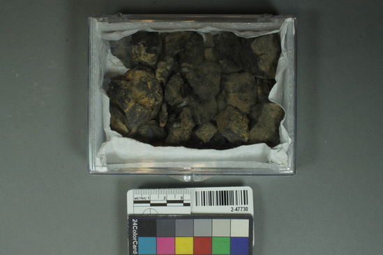 Hearst Museum object titled Charcoal, accession number 2-47730, described as Charcoal sample.