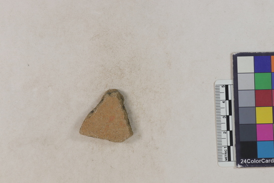 Hearst Museum object 132 of 183 titled Potsherd, accession number 16-8192, described as Potsherd: bodys Section of Manta on beach currently inhabited. Numbers  8111 to 8194 are sherds picked up on beach at low tide.