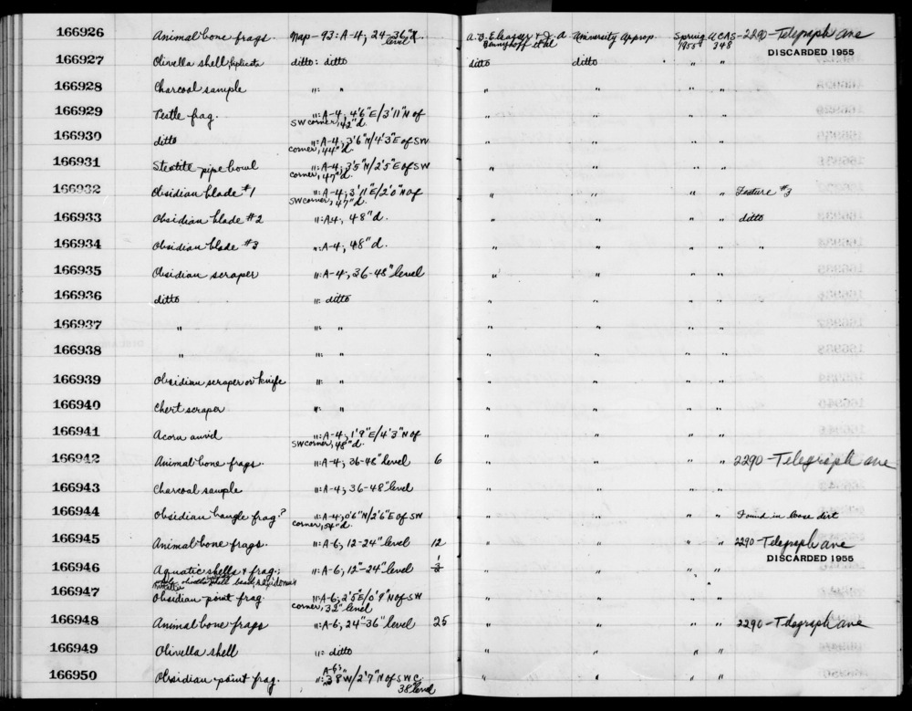 Documentation associated with Hearst Museum object titled Metatarsal frag, r, accession number 1-166945.1, no description available.