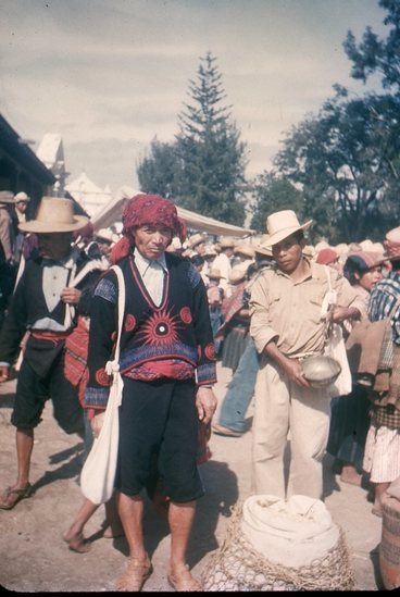 Hearst Museum object titled Color slide, accession number 25-24222, described as Individuals at market