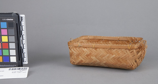 Hearst Museum object titled Basket and doll, accession number 10-3402a-c, no description available.