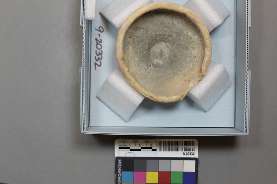 Hearst Museum object titled Bowl, accession number 9-20332, described as Small ceramic bowl with pedestal