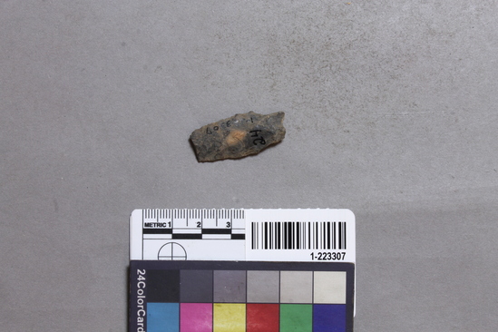 Hearst Museum object titled Drill fragment, accession number 1-223307, described as Chert point fragment