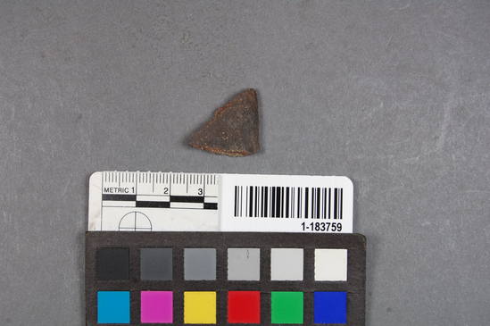 Hearst Museum object titled Potsherd, accession number 1-183759, described as Rim.