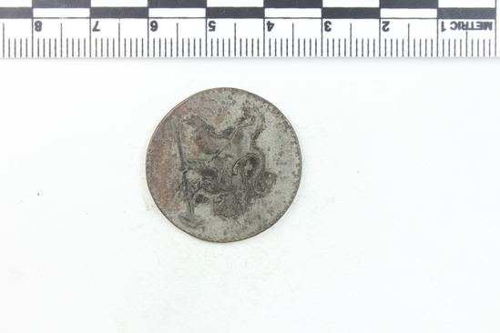 Hearst Museum object 4 of 4 titled Coin, accession number 7-4582, no description available.