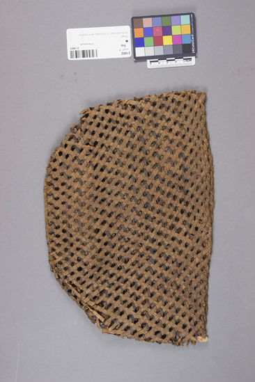 Hearst Museum object 2 of 2 titled Bag, accession number 2-14002, described as Checker basketry bag.