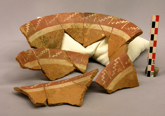 Hearst Museum object titled Broken bowl, accession number 4-2690b, described as Bowls: Sherds