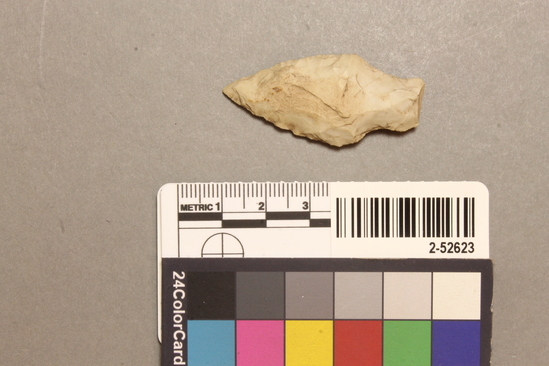 Hearst Museum object titled Projectile point, accession number 2-52623, described as Projectile point