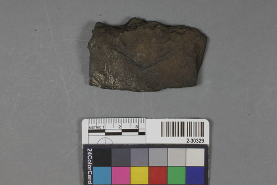 Hearst Museum object titled Blade fragment, accession number 2-30329, described as Blade fragment andesite