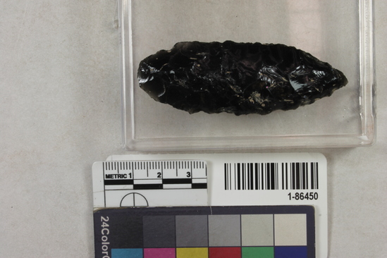 Hearst Museum object titled Points, accession number 1-86450, described as Obsidian.