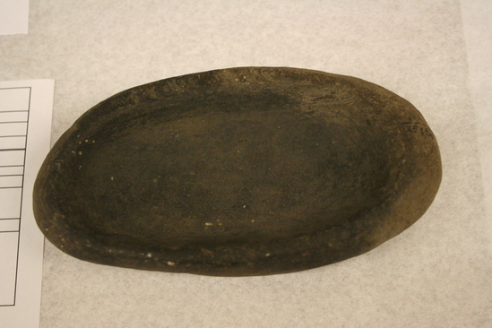 Hearst Museum object titled Dish, accession number 1-2515, described as Made of stone, small.