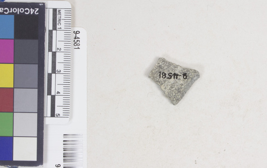 Hearst Museum object titled Potsherd, accession number 9-4581, described as Potsherd, body