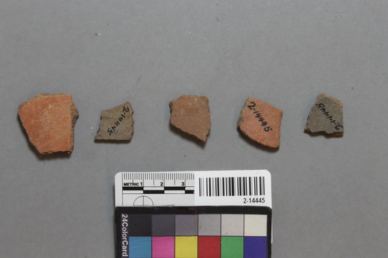 Hearst Museum object titled Potsherds, accession number 2-14445, described as Payson ware.