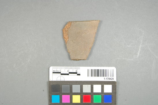 Hearst Museum object titled Potsherd, accession number 1-178428, described as Rim.