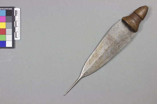 Hearst Museum object titled Knife, accession number 5-8012, described as metal blade