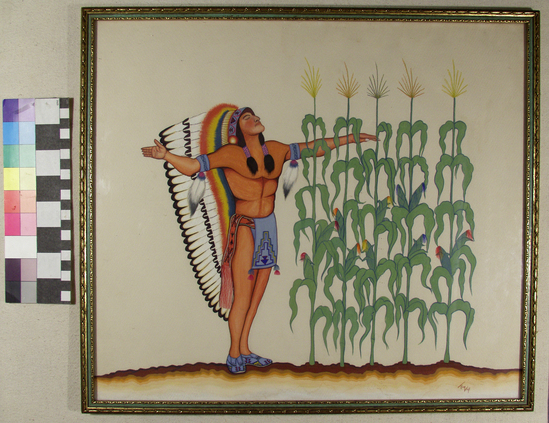 Hearst Museum object titled Painting, accession number 17-369, described as Indian and corn.