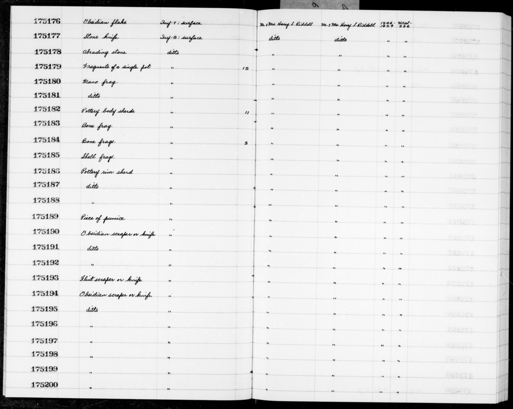 Documentation associated with Hearst Museum object titled Shell fragment, accession number 1-175185, described as Shell fragment.