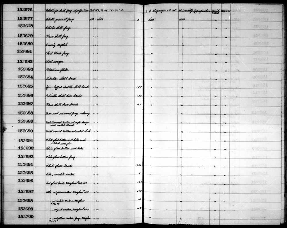 Documentation associated with Hearst Museum object titled Shell fragment, accession number 1-153678, described as Haliotis.