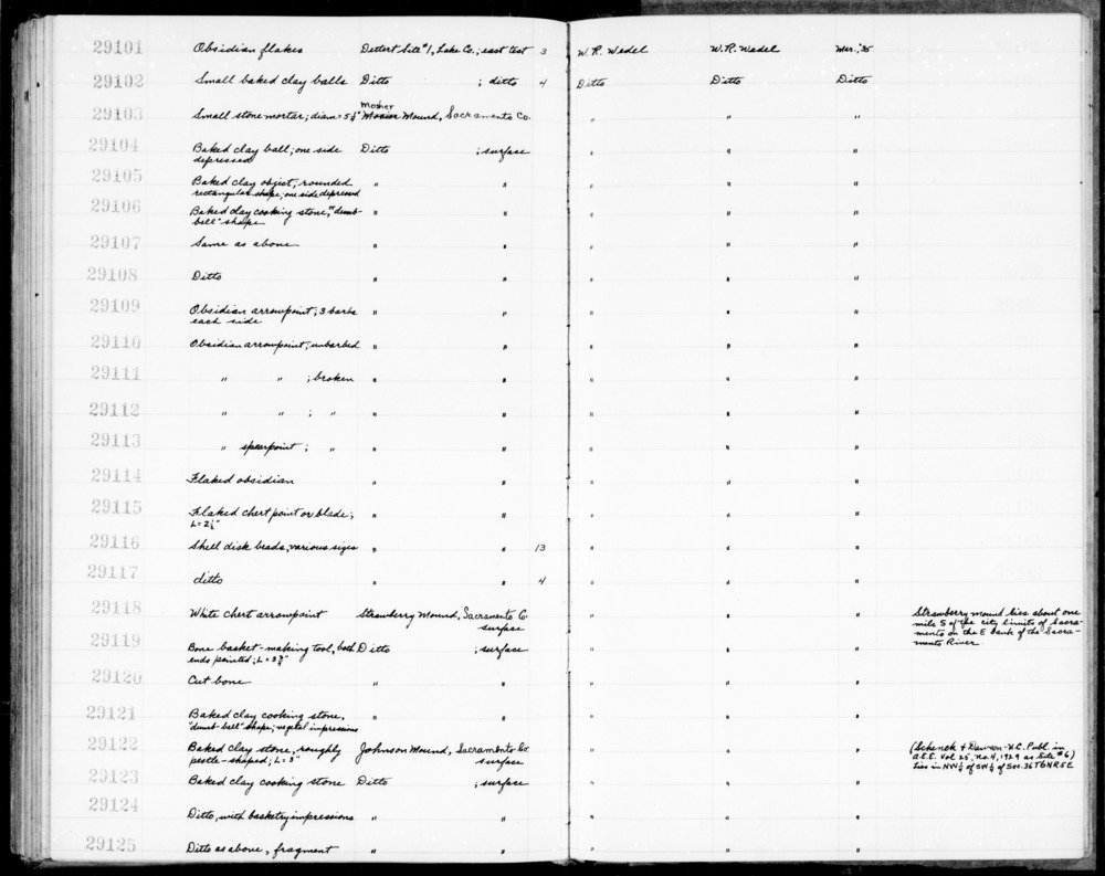 Documentation associated with Hearst Museum object titled Baked clay, accession number 1-29105, described as Rounded rectangular shape, one side depressed.