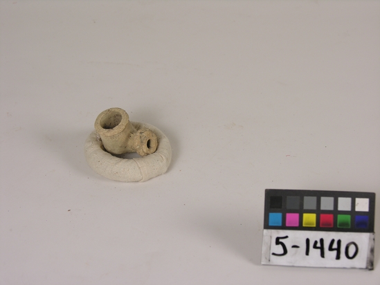 Hearst Museum object titled Pipe, accession number 5-1440, described as Clay pipe