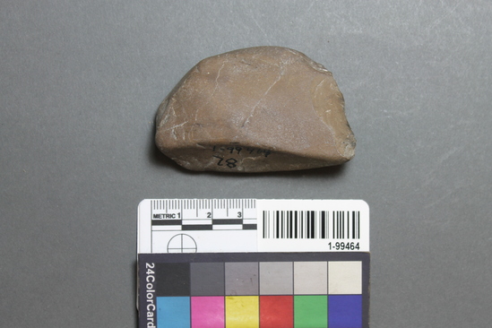 Hearst Museum object titled Scraper, accession number 1-99464, described as Chert