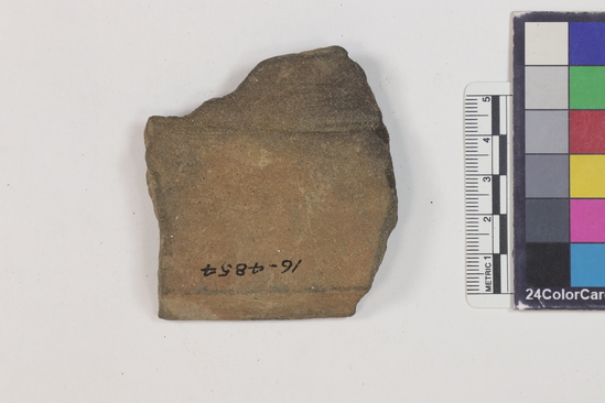 Hearst Museum object titled Potsherd, accession number 16-4854, described as Potsherd