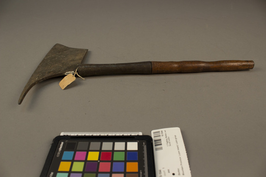 Hearst Museum object titled Axe, accession number 10-1044, described as Head axe; metal ferrule