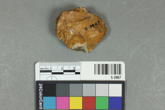 Hearst Museum object titled Core, accession number 5-3907, described as Chert core;