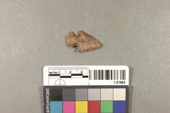 Hearst Museum object titled Projectile point, accession number 1-51965, described as Arrowpoint