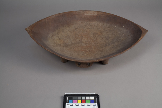 Hearst Museum object titled Kava bowl, accession number 11-1075, described as Pointed kava bowl.