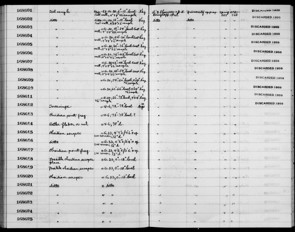 Documentation associated with Hearst Museum object titled Metapodial fragment, accession number 1-168624.2, no description available.