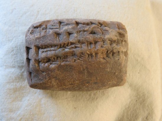 Hearst Museum object 113 of 122 titled Cuneiform tablet, accession number 9-3048, described as Mesopotamian cuneiform tablet