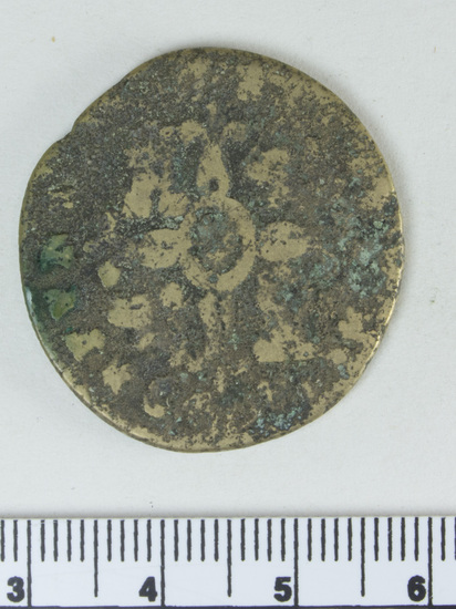 Hearst Museum object titled Coin, accession number 7-4230, no description available.