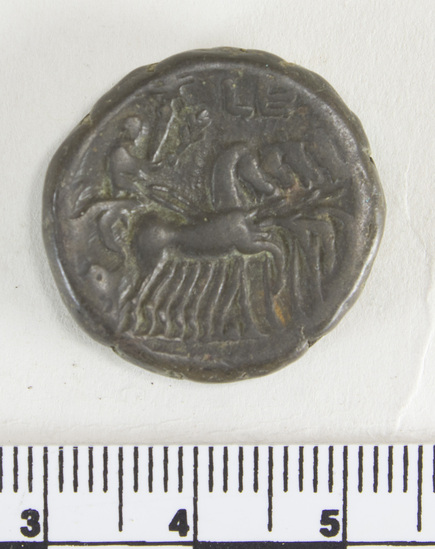 Hearst Museum object 6 of 6 titled Coin: billon tetradrachm, accession number 6-22572, described as Head of Hadrian, r. laureate