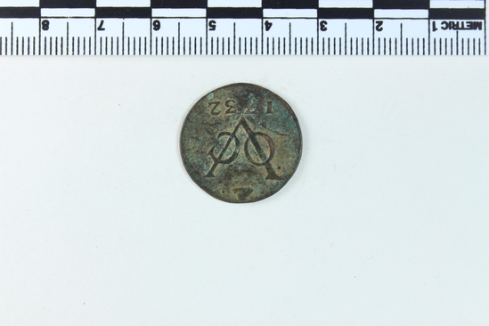 Hearst Museum object 4 of 4 titled Coin, accession number 7-8066, no description available.